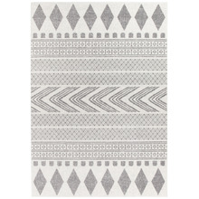 Lena Grey Power Loomed Modern Rug