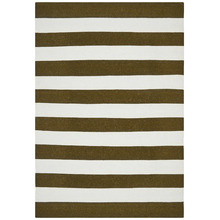 Earthy Flat Weave Stripe Rug