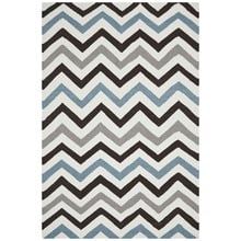 Ida Chevron Flat Weave Wool Rug