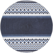 Navy Naval Hand Braided Cotton Rug