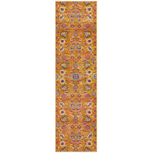 Rust Floral Field Vintage Look Runner