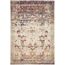 Brown Vintage Look Power Loomed Rug