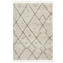 Natural Tan & Brown Samira Fringed Rug