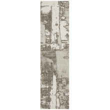 Silver Matisse Jacquard Cotton Runner