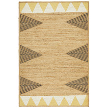Yellow Calla Flat Weave Jute Rug