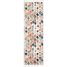 Multi-Coloured Plush Moroccan-Style Runner