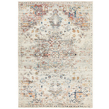 Silver Transitional Vintage-Style Distressed Rug