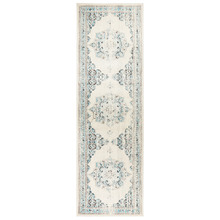 White & Blue Transitional Distressed Runner