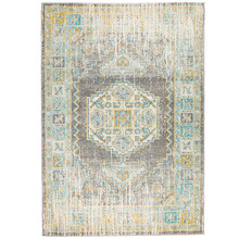 Grey Transitional Distressed Rug