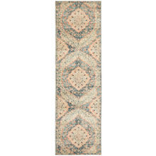 Navy & Cream Traditional Power Loomed Runner