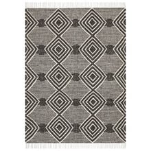 Rhonda Charcoal & White Hand Loomed Reversible Rug