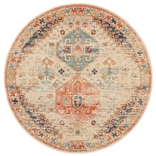 Autumn Power-Loomed Transitional Round Rug