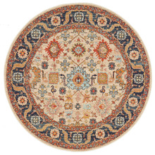 Dune Power-Loomed Transitional Round Rug