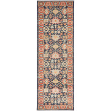 Navy & Rust Power-Loomed Transitional Runner