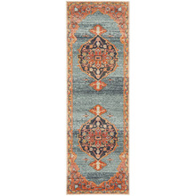 Rust & Blue Power-Loomed Transitional Runner