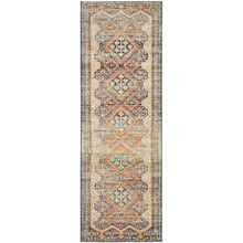 Rust & Beige Power-Loomed Transitional Runner