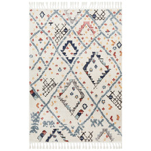White Diamond Plush Moroccan Rug
