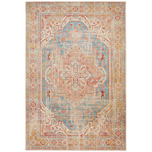 Blue Power-Loomed Rug