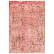 Coral Bamboo Silk & Acrylic Rug