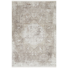 Stone Bamboo Silk & Acrylic Rug