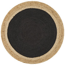Jute Natural Black Rug
