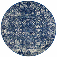 Navy & Round Art Moderne Matisse Rug