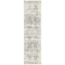 White & Silver Art Moderne Cezanne Runner