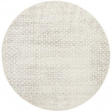 Grey Art Moderne Suzanne Power-Loomed Jute Round Rug