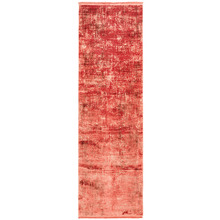 Coral Bamboo Silk & Acrylic Runner