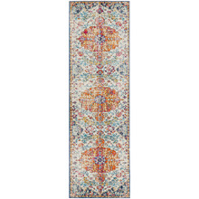 Multi-Coloured Vintage-Style Art Moderne Louvre Runner