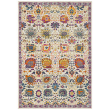 Multi-coloured Spring Vintage Look Rug