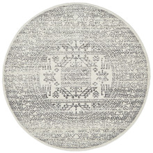 Vintage Look Hourig Round Tribal Rug