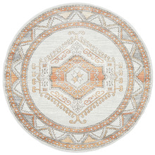 Vintage Look Isabelle Aztec Round Rug