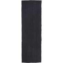 Black Hand-Braided Jute Runner