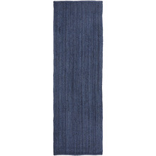 Navy Hand-Braided Jute Runner