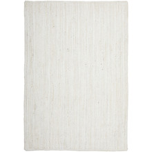 White Hand-Braided Jute Rug