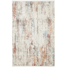 Cream Bamboo Silk & Acrylic Rug