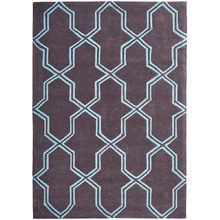 Neo Lattice Design Smoke Rug