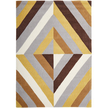 Crystal Prism Yellow/Brown Rug