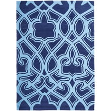 Gothic Tribal Design Navy Rug