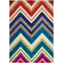 Abrash Multi Coloured Rug