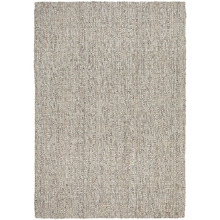 Natural & Grey Hand-Loomed Wool-Blend Rug