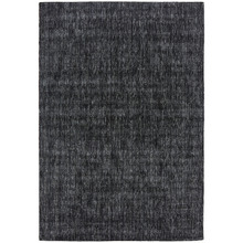 Black Azure Textured Hand-Loomed Rug