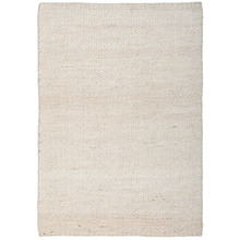 White Saxan Hand-Loomed Jute Rug