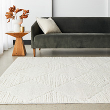 White Gatten Contemporary Rug