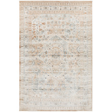 Mitzi Blue & Cream Chenille Cotton Modern Rug