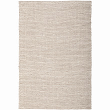 Cream Harlow Cove Hand-Loomed Wool-Blend Rug