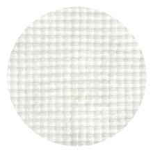 White Bubble Machine Washable Round Rug