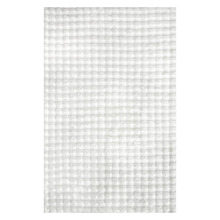 White Bubble Machine Washable Power-Loomed Rug