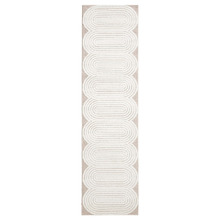 White & Beige Ava Runner